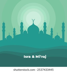 Isra Miraj journey background square size 