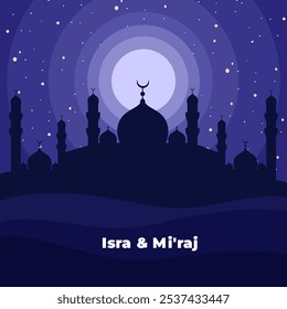 Isra Miraj journey background square size 