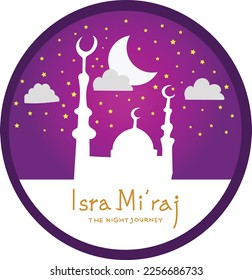 Isra miraj vector. Isra and miraj vector
