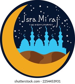 Isra vector. Isra Miraj vector