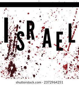 Israel 2023.  Vector EPS 10 illustration.
