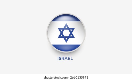 israel 3d bandeira ilustrador vetorial