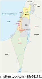 israel administrative map