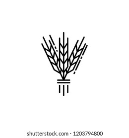 Israel Barley icon. Element of Jewish icon for mobile concept and web apps. Thin line Israel Barley icon can be used for web and mobile