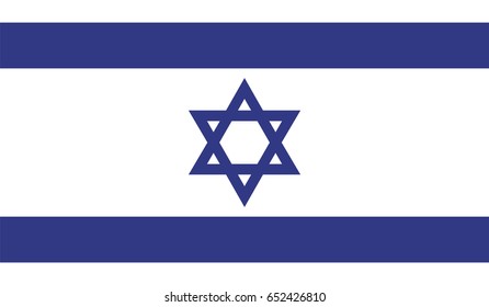 Israel contry flag with high resolution vector.