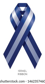Israel Country flag identity realistic ribbon