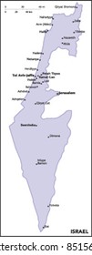 Israel Country Map