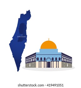 Israel design. Culture design.  isolated illustration