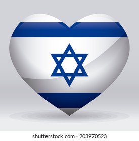 Israel design over gray background, vector illustration