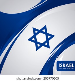 Israel design over white background, vector illustration