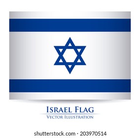 Israel design over white background, vector illustration