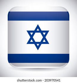 Israel design over white background, vector illustration
