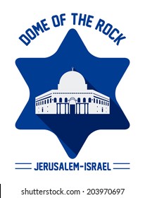 Israel design over white background, vector illustration
