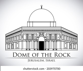 Israel design over white background, vector illustration