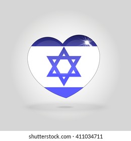 Israel design over white background