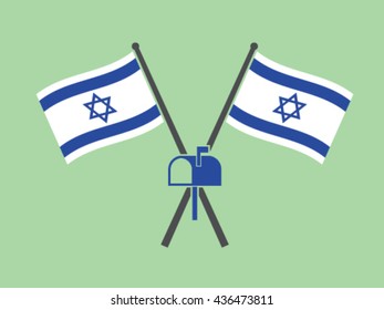 Israel Emblem Mailbox
