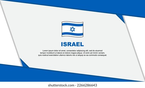 Israel Flag Abstract Background Design Template. Israel Independence Day Banner Cartoon Vector Illustration. Israel Independence Day