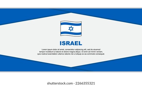 Israel Flag Abstract Background Design Template. Israel Independence Day Banner Cartoon Vector Illustration. Israel Vector