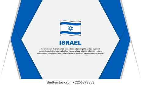 Israel Flag Abstract Background Design Template. Israel Independence Day Banner Cartoon Vector Illustration. Israel Background