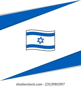 Israel Flag Abstract Background Design Template. Israel Independence Day Banner Social Media Post. Israel Design