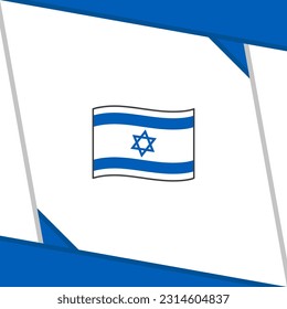 Israel Flag Abstract Background Design Template. Israel Independence Day Banner Social Media Post. Israel Independence Day