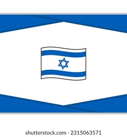 Israel Flag Abstract Background Design Template. Israel Independence Day Banner Social Media Post. Israel Vector