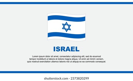 Israel Flag Abstract Background Design Template. Israel Independence Day Banner Social Media Vector Illustration. Israel Design