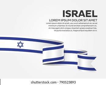 Israel flag background