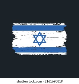 Israel Flag Brush. National Flag