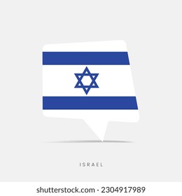 Israel flag bubble chat icon