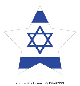 Bandera de Israel. Bandera de Israel en forma de diseño 