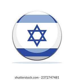 israel flag icon design vector template
