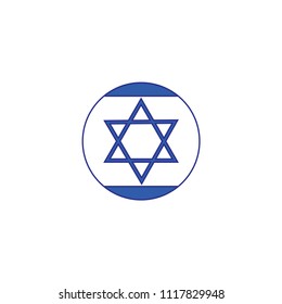 Israel flag icon sign symbol
