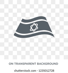 Israel Flag icon. Trendy flat vector Israel Flag icon on transparent background from Religion  collection. 