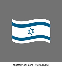 israel flag icon vector