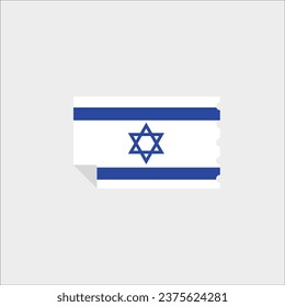 Israel flag icon vector illustration