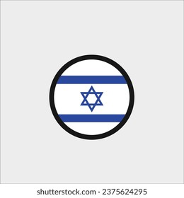 Israel flag icon vector illustration