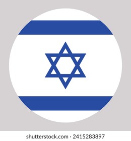 israelische Flagge; Symbolvektorgrafik.