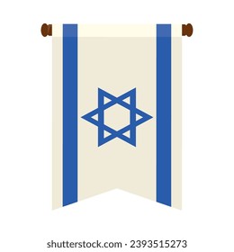 israel flag illustration design vector isolated