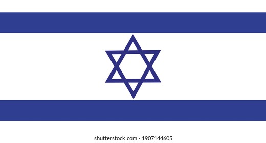 Israel flag national emblem graphic element Illustration template design