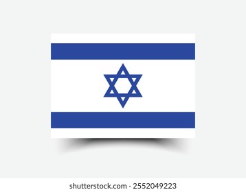 Israel flag official colors and proportion digital vector illustration
