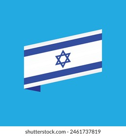 Símbolo de etiqueta de la bandera de Israel