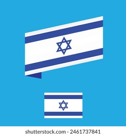 Símbolo de etiqueta de la bandera de Israel