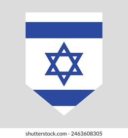Israel Flag in Shield Shape Frame