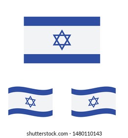 Israel flag. Simple vector. National flag of Israel 