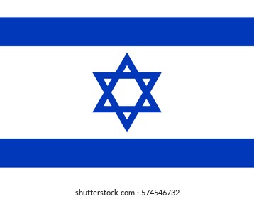 israel flag vector