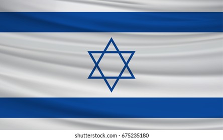 Israel flag vector