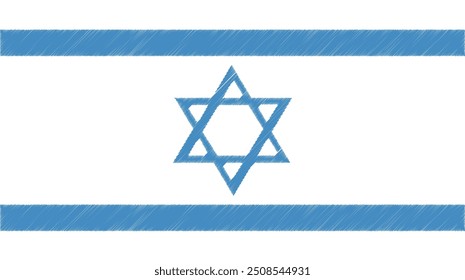 Israel Flag Vector. background and art