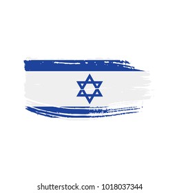 Israel flag, vector illustration