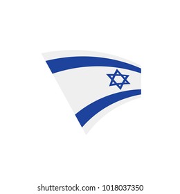 Israel flag, vector illustration